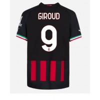 AC Milan Olivier Giroud #9 Hjemmebanetrøje 2022-23 Kortærmet
